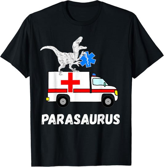 Paramedic Dinosaur Paramedic Dino Rescuer Emergency Doctor T-Rex T-Shirt