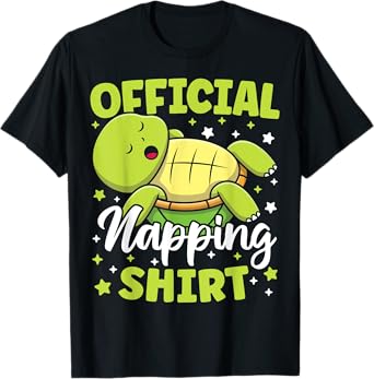 Official Napping Shirt Cute Kawaii Sleeping Turtle Lover T-Shirt