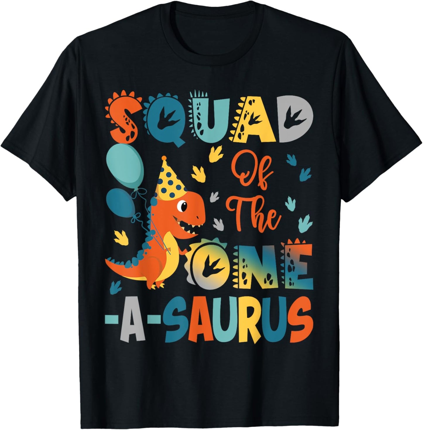 Squad Of The One-A-Saurus 2Nd Birthday Dinosaur Party T-Shirt