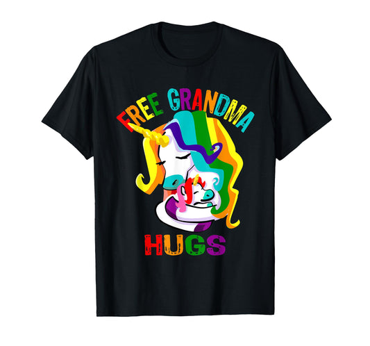 Free Grandma Hugs LGBT Gay Pride T-Shirt