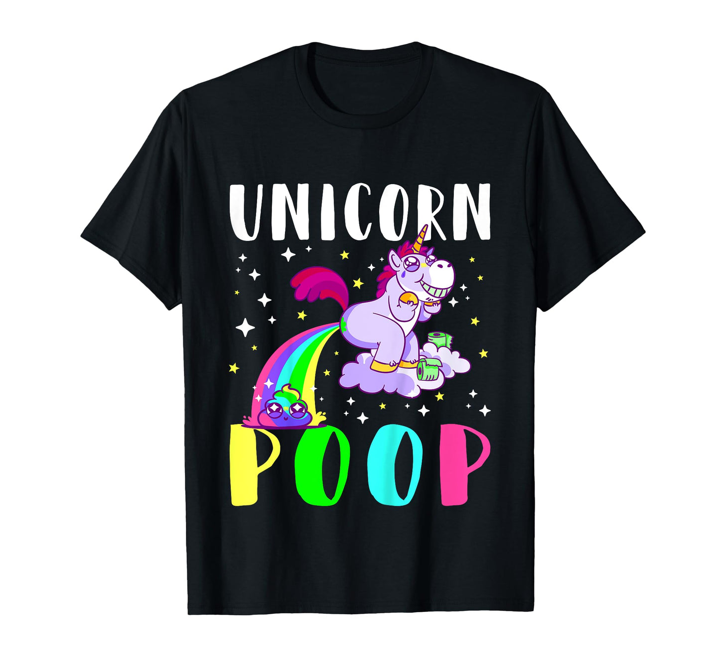 Funny Unicorn Rainbow Poop Tee Cute Toddler T-Shirt
