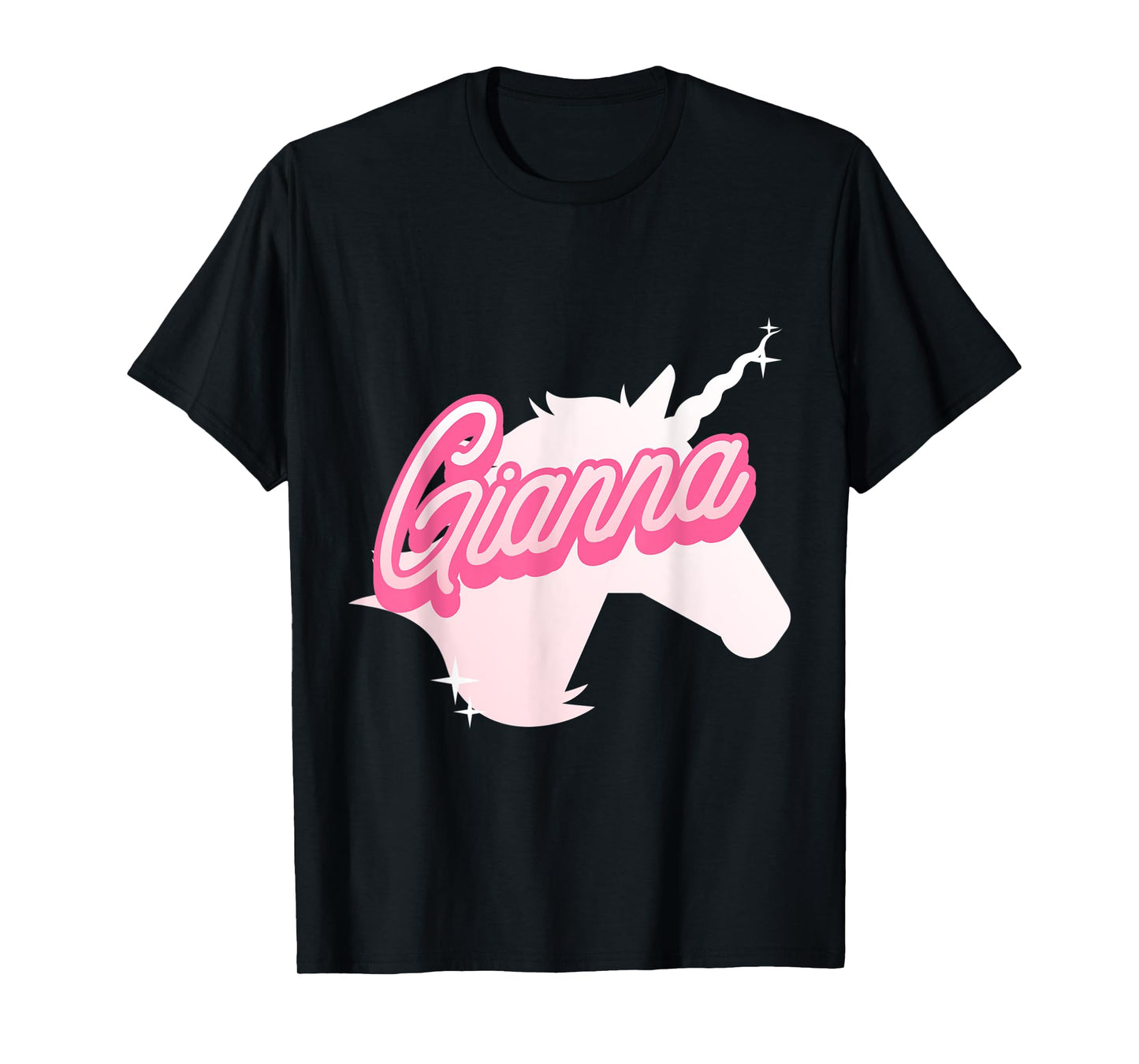Gianna Name Gift Personalized Unicorn Theme Party T-Shirt