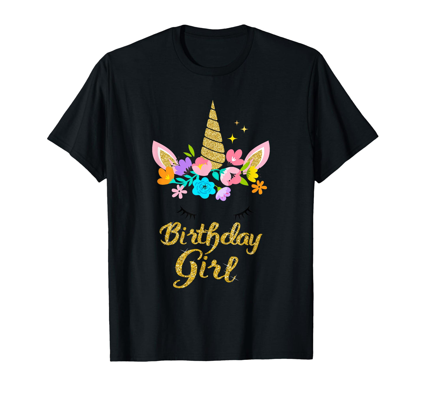 Unicorn Birthday Girl T-Shirt Gift Birthday Present For Girl T-Shirt
