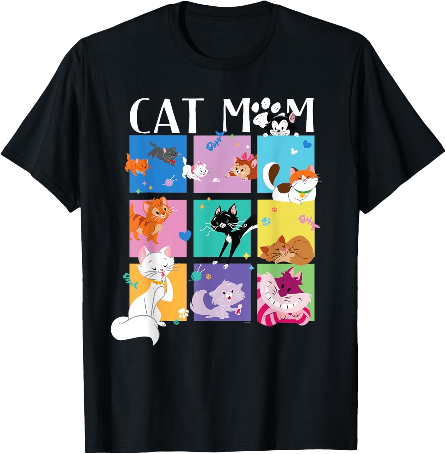 Disney "Cat Mom" Pet Parent Animated Disney Cats T-Shirt