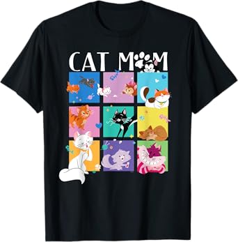 Disney "Cat Mom" Pet Parent Animated Disney Cats T-Shirt