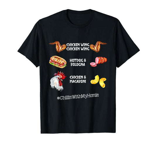 Chicken Wing Chicken Wing Hot Dog And Bologna T-Shirt