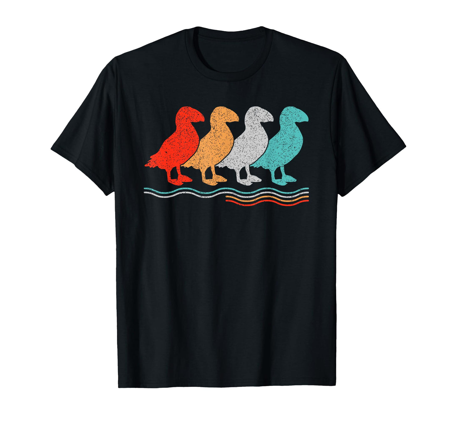 Vintage Puffin Bird Seabird Puffin T-Shirt