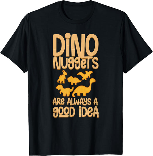 Dino Chicken Nugget Dinosaur Nugs Veggie Funny T-Shirt
