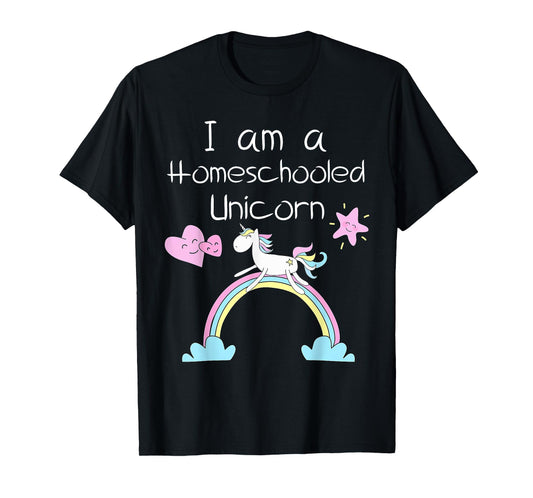 Homeschool Kids Shirts Im A Homeschooled Unicorn T-Shirt