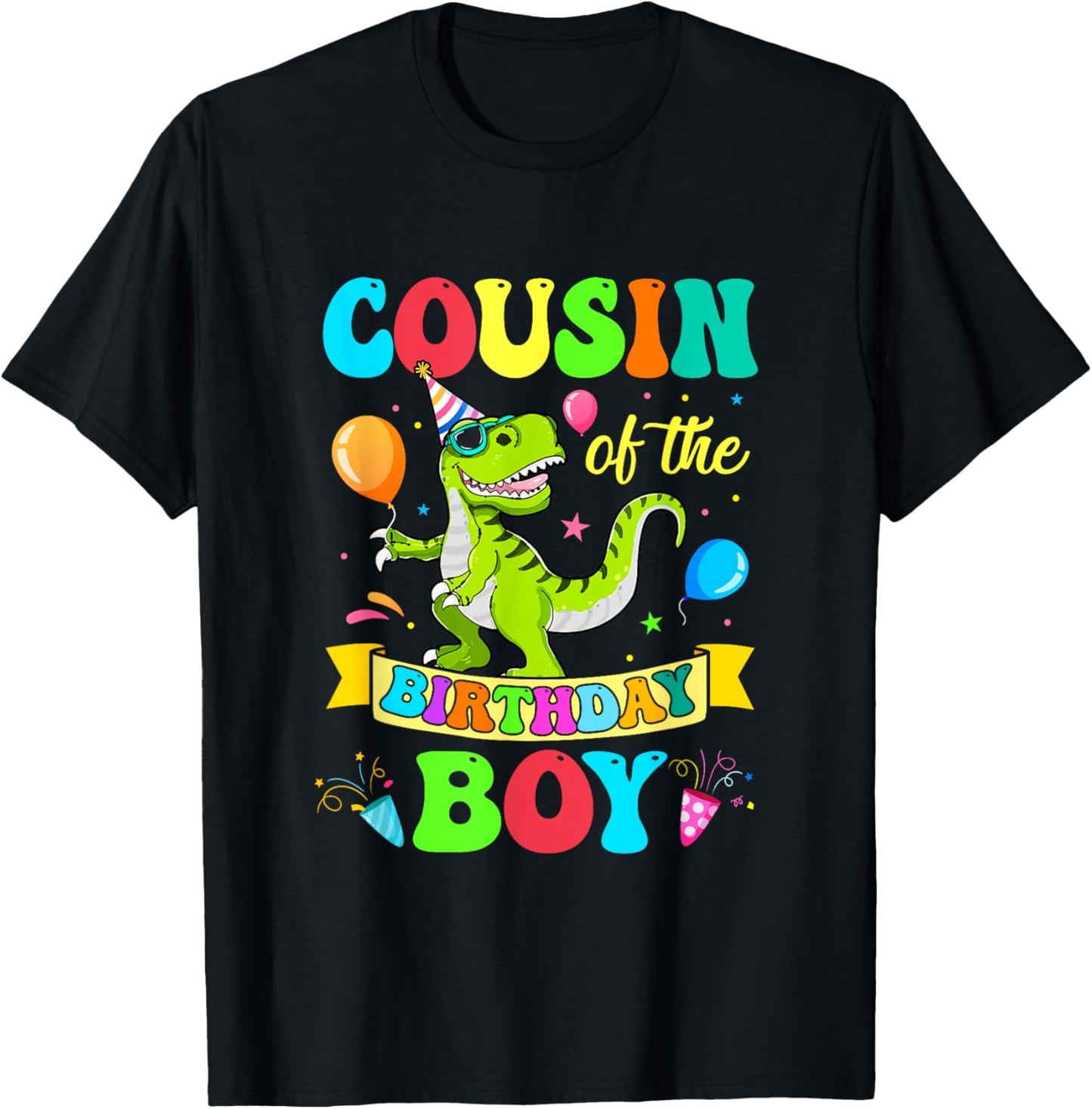 Cousin Of The Birthday Boy T-Rex Dinosaur Birthday Party T-Shirt