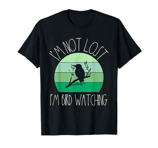 Funny Birder Retro Women Birding Ornithology Bird Watcher T-Shirt