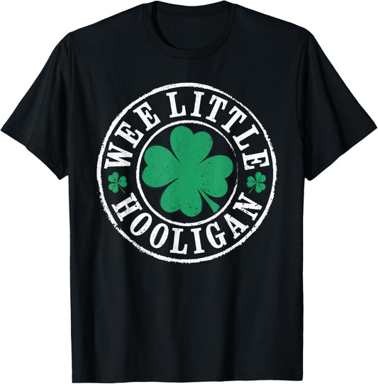 Vintage St Patrick's Day Wee Little Hooligan Toddler Kids T-Shirt