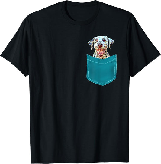 Dalmatian Shirt - Dog in Pocket for Men, Women, Kids T-Shirt