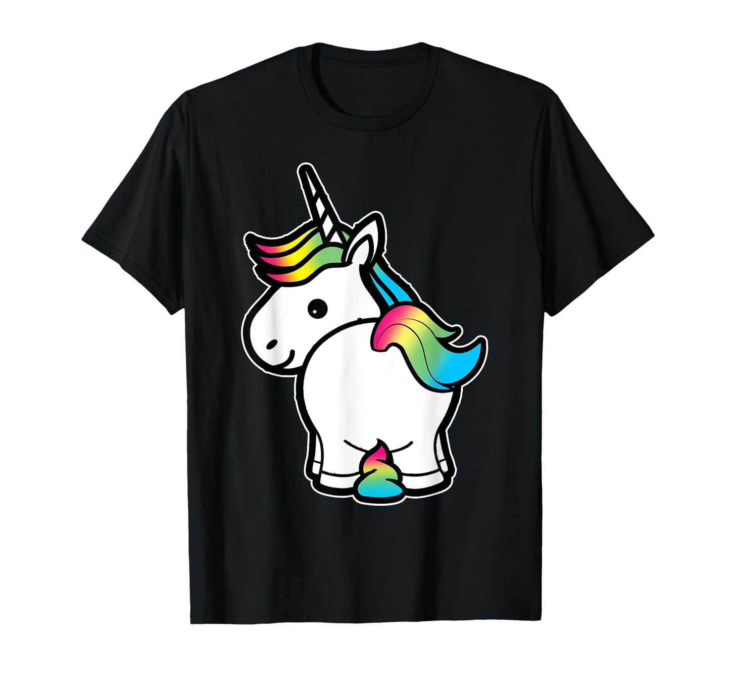 I Poop Magic Cute Unicorn Rainbow Kids Adult Shirt T-Shirt