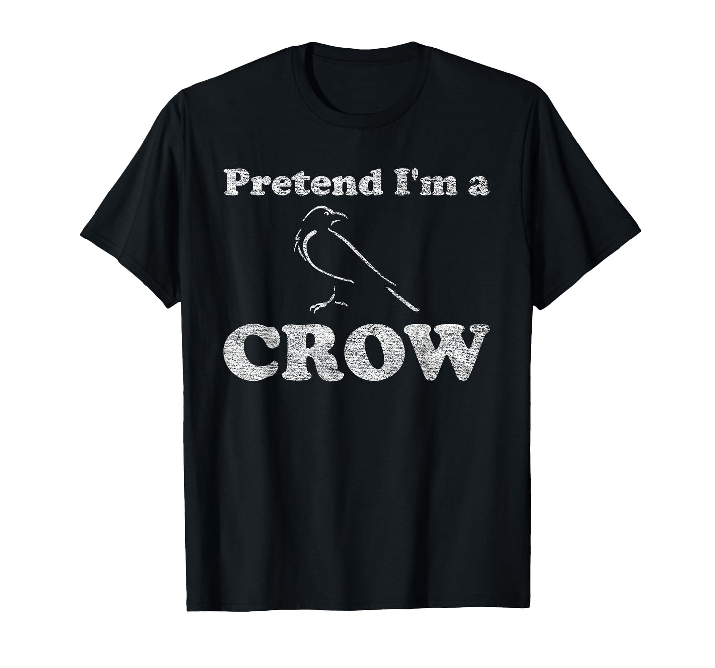 CROW COSTUME HALLOWEEN PRETEND I'M A CROW BLACK BIRD T-Shirt
