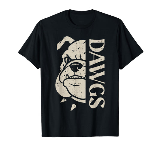 Bulldog Dawgs Men Women Boys Girls Kids Youth Teen T-Shirt