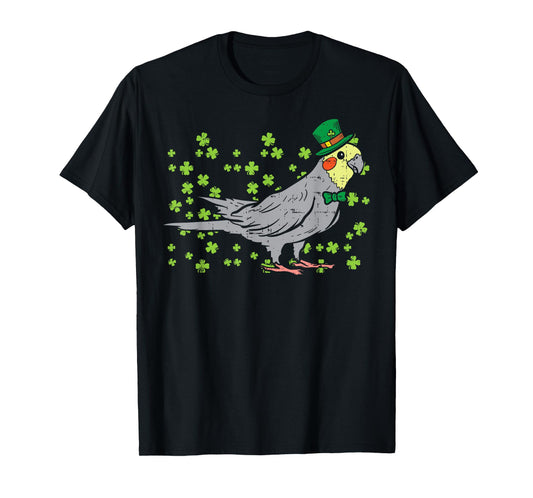 Leprechaun Cockatiel Bird Clover St Patricks Day Animal Gift T-Shirt