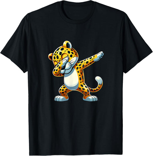 Dabbing Jaguar Cat Animal Lover Safari 0926CT T-Shirt