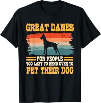 Great Dane Retro Vintage German Mastiff Gentle Dog Lover T-Shirt
