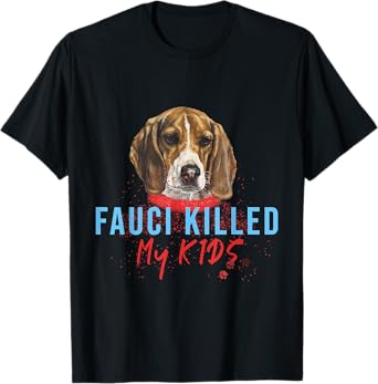 Cute Beagle Puppy And Fauci Dog Experiment T-Shirt