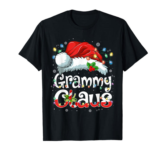 Grammy Claus Xmas Santa Matching Family Christmas Pajamas T-Shirt
