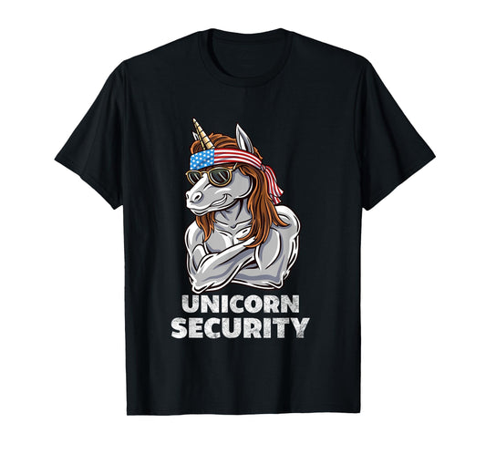 Unicorn Security Halloween Kids or Adult Costume T-Shirt