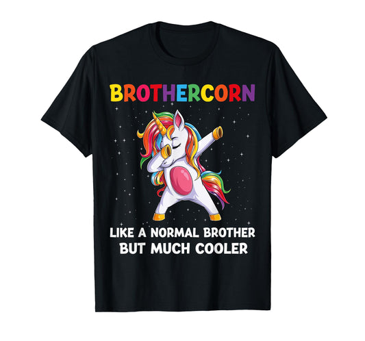 BrotherCorn Brother Unicorn Birthday Family Matching Bday T-Shirt