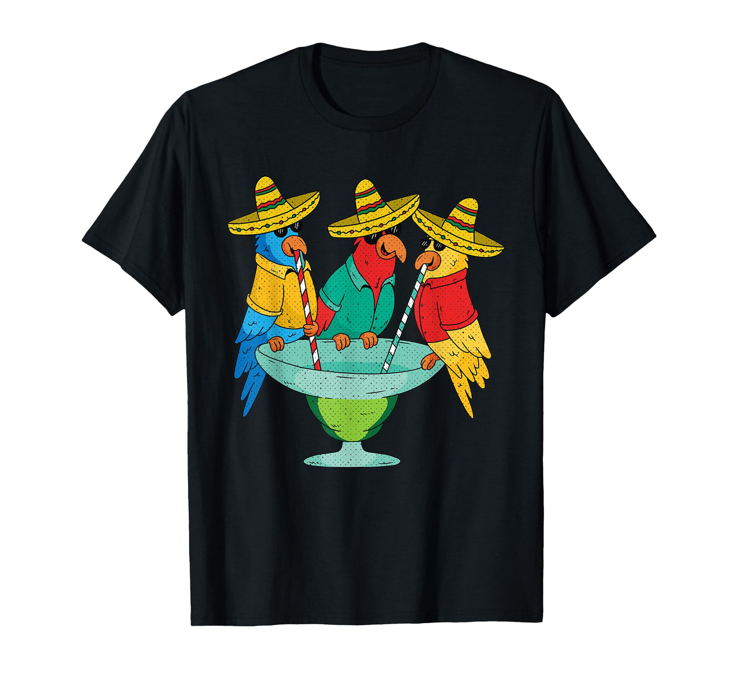 Parrot Cinco De Mayo Funny Drinking Tequila Mexican Fiesta T-Shirt