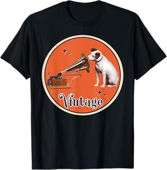 His Master's Voice RCA Victor Nipper Dog T-Shirt for Men Women Girls Kids