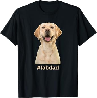 Tan Labrador Retriever Lab Dad T-Shirt