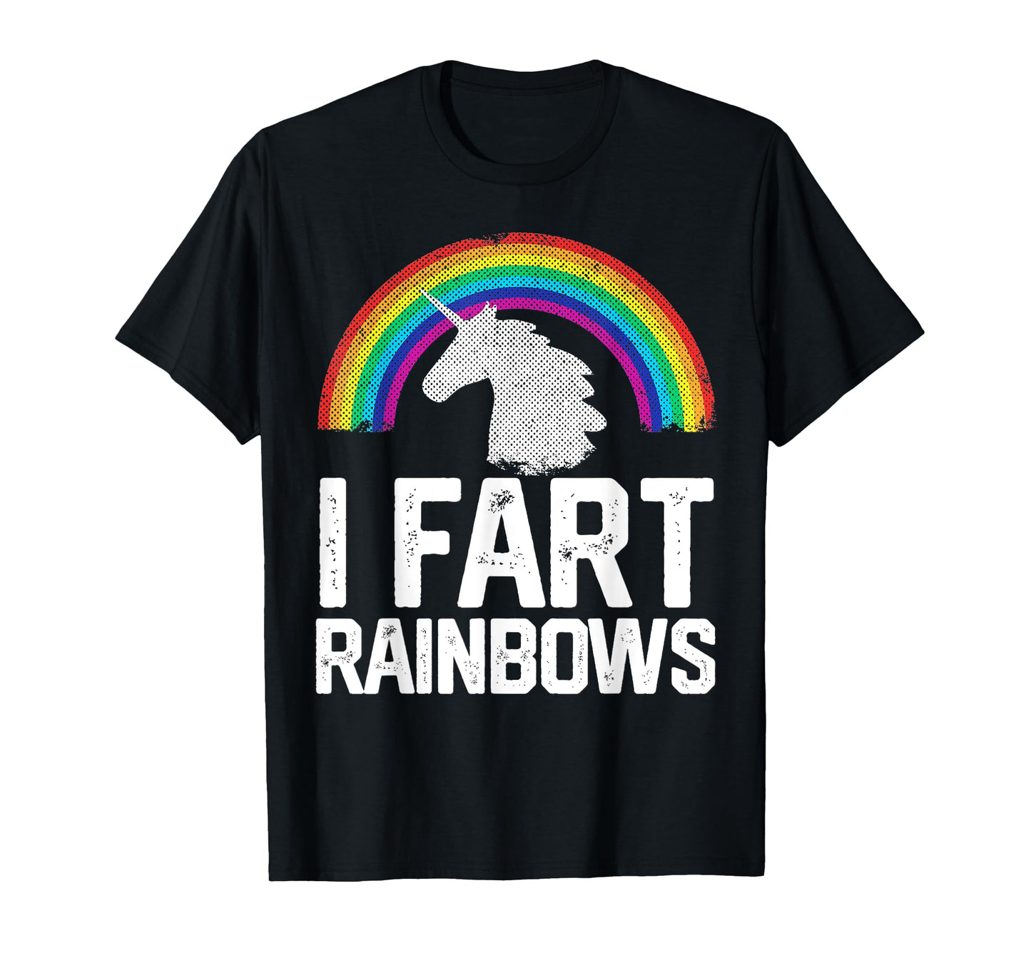 Funny Rainbow Unicorn I FART Gag Gift Joke T Shirt Women Mom T-Shirt