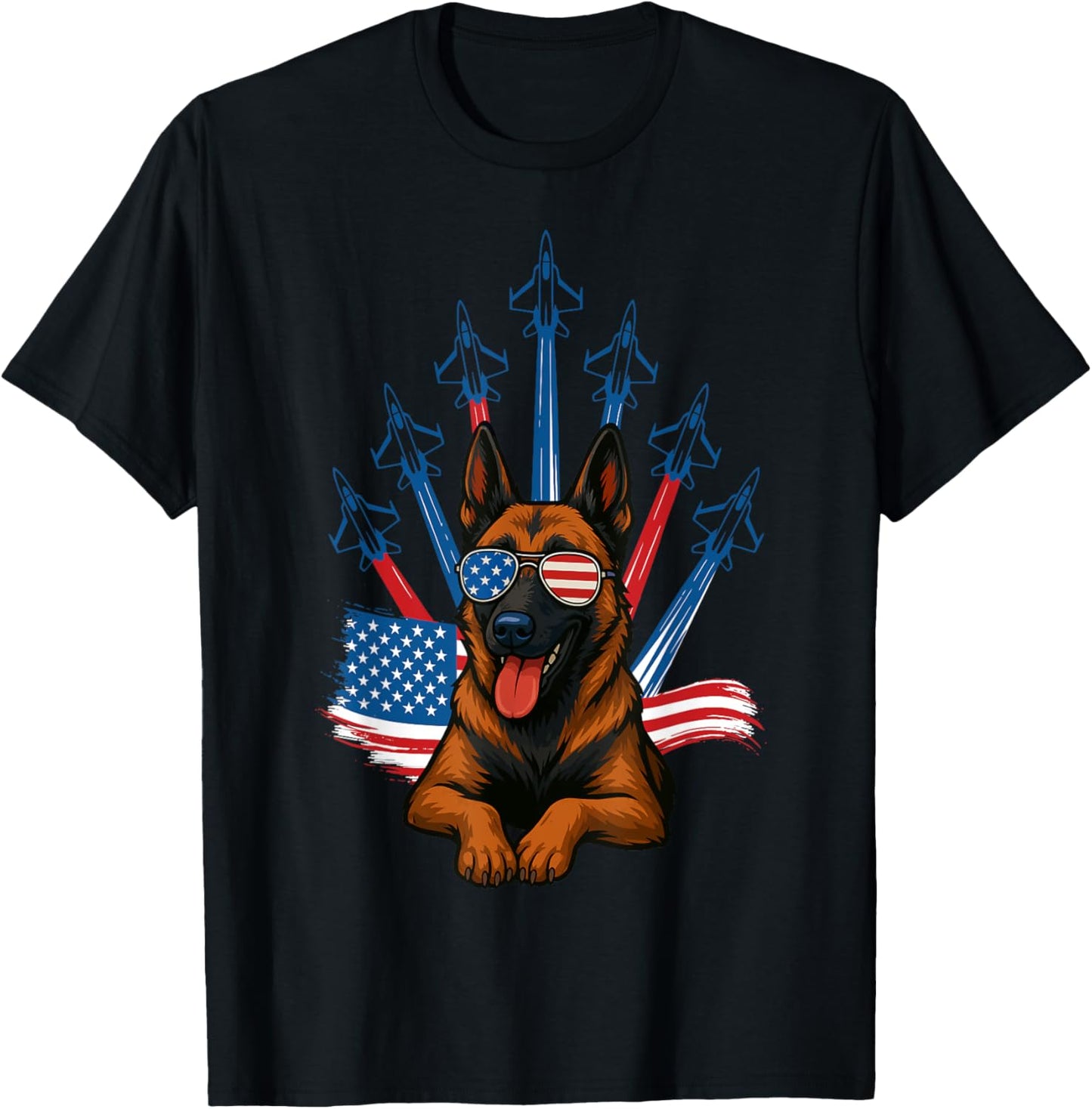 Dog 4th July T-Shirt