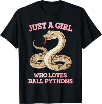 Ball Python Art For Women Mom Girls Ball Python Snake Lover T-Shirt