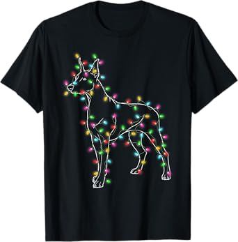 Doberman Pinscher Dogs Tree Christmas Sweater Xmas Pet Dog T-Shirt