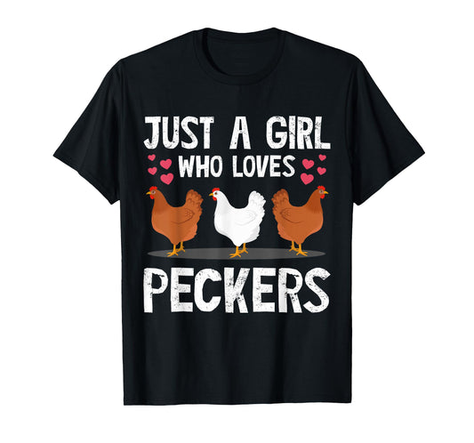 Funny Chicken Owner Art For Women Girls Chicken Lover Farmer T-Shirt
