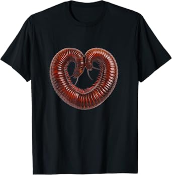 Millipede Lover Entomologist Heart Love Giant Millipede T-Shirt