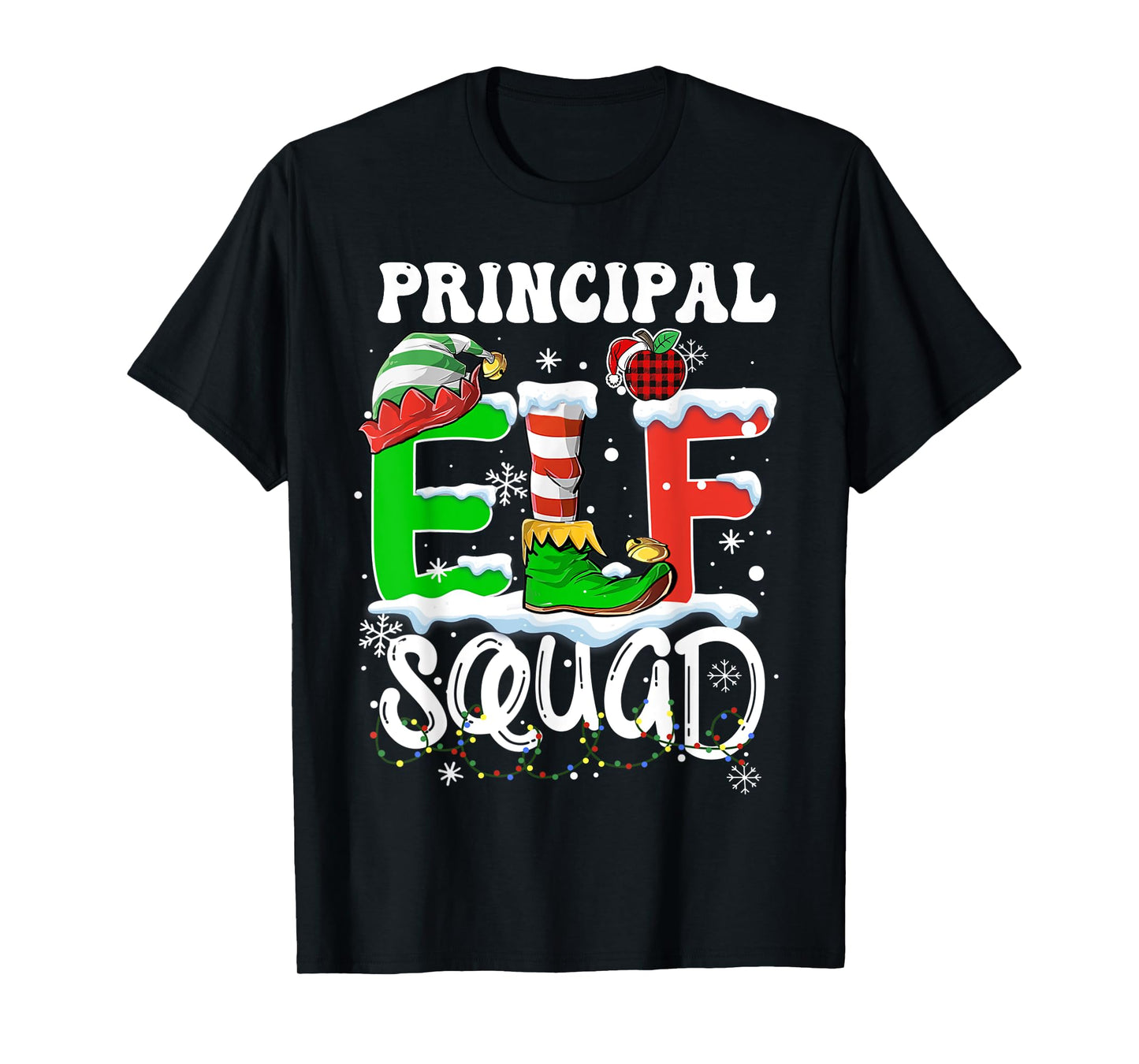 Principal ELF Squad Funny Christmas ELF Kids Teacher Group T-Shirt