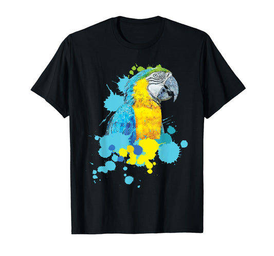 Artistic Macaw Art - Parrot Lover Birdwatcher Zookeeper T-Shirt