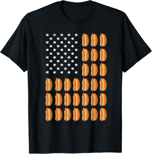 Funny Hot Dog Art For Men Women Kids Food Hotdog Lovers T-Shirt