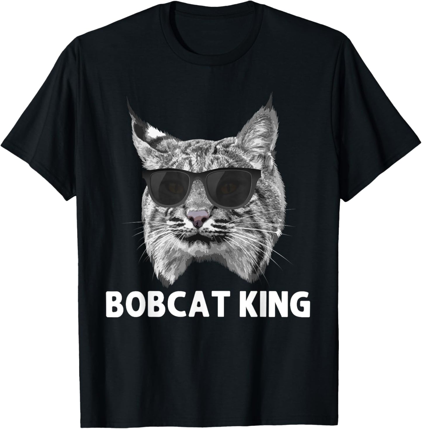 Cool Bobcat Art For Men Dad Father Animal Bobcat Lover T-Shirt