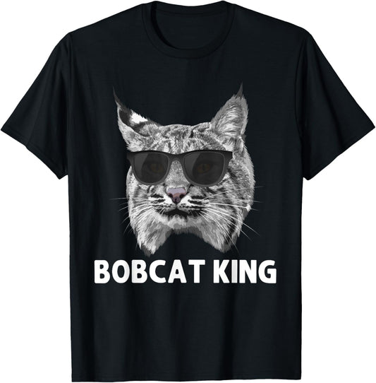 Cool Bobcat Art For Men Dad Father Animal Bobcat Lover T-Shirt