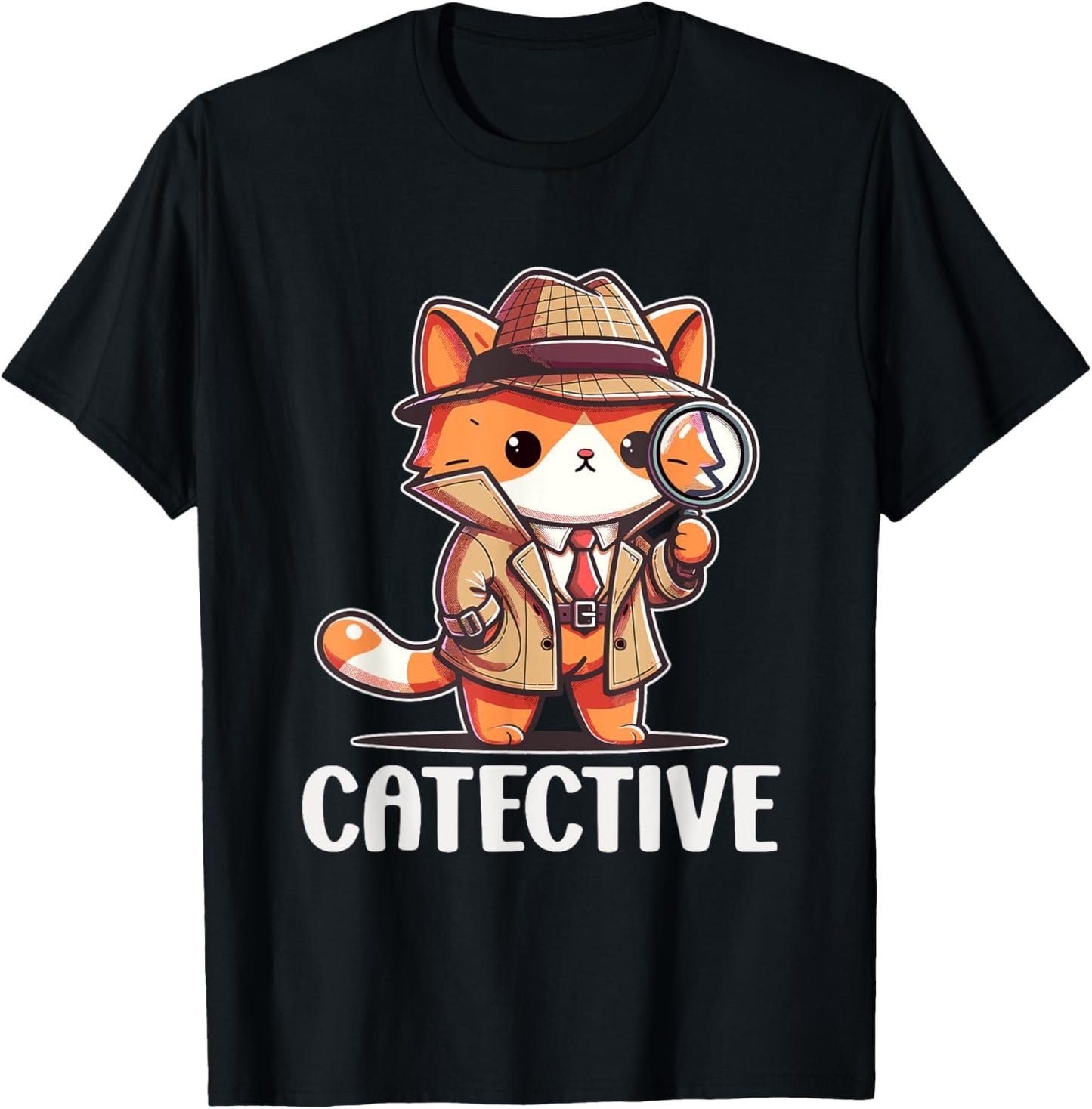 Private Investigator PI Funny Cat Detective Pun Spy T-Shirt