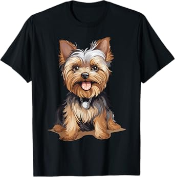 Yorkshire Terrier Yorkie Dog Breed Cute Graphic T-Shirt