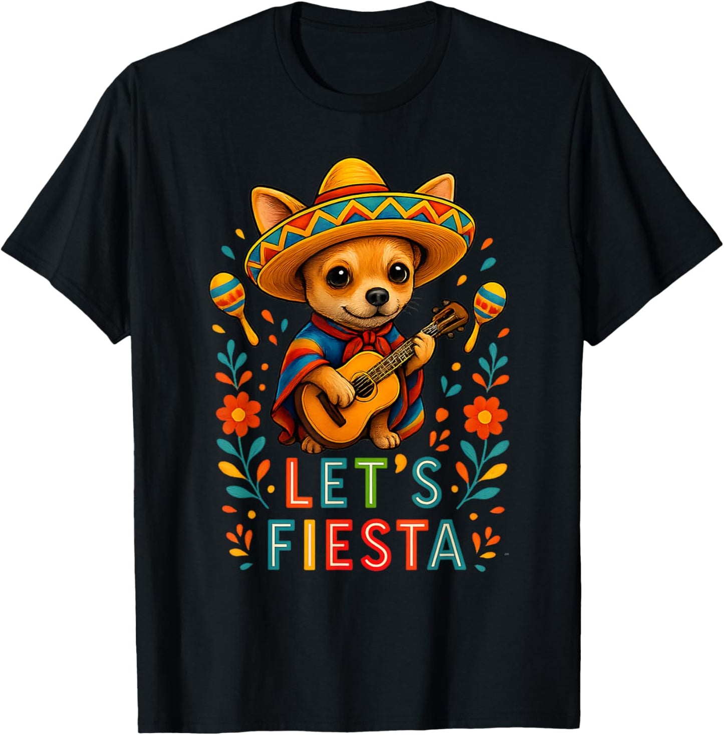 Cinco De mayo 2025 Chihuahua dog Lover Sombrero Tacos Fiesta T-Shirt
