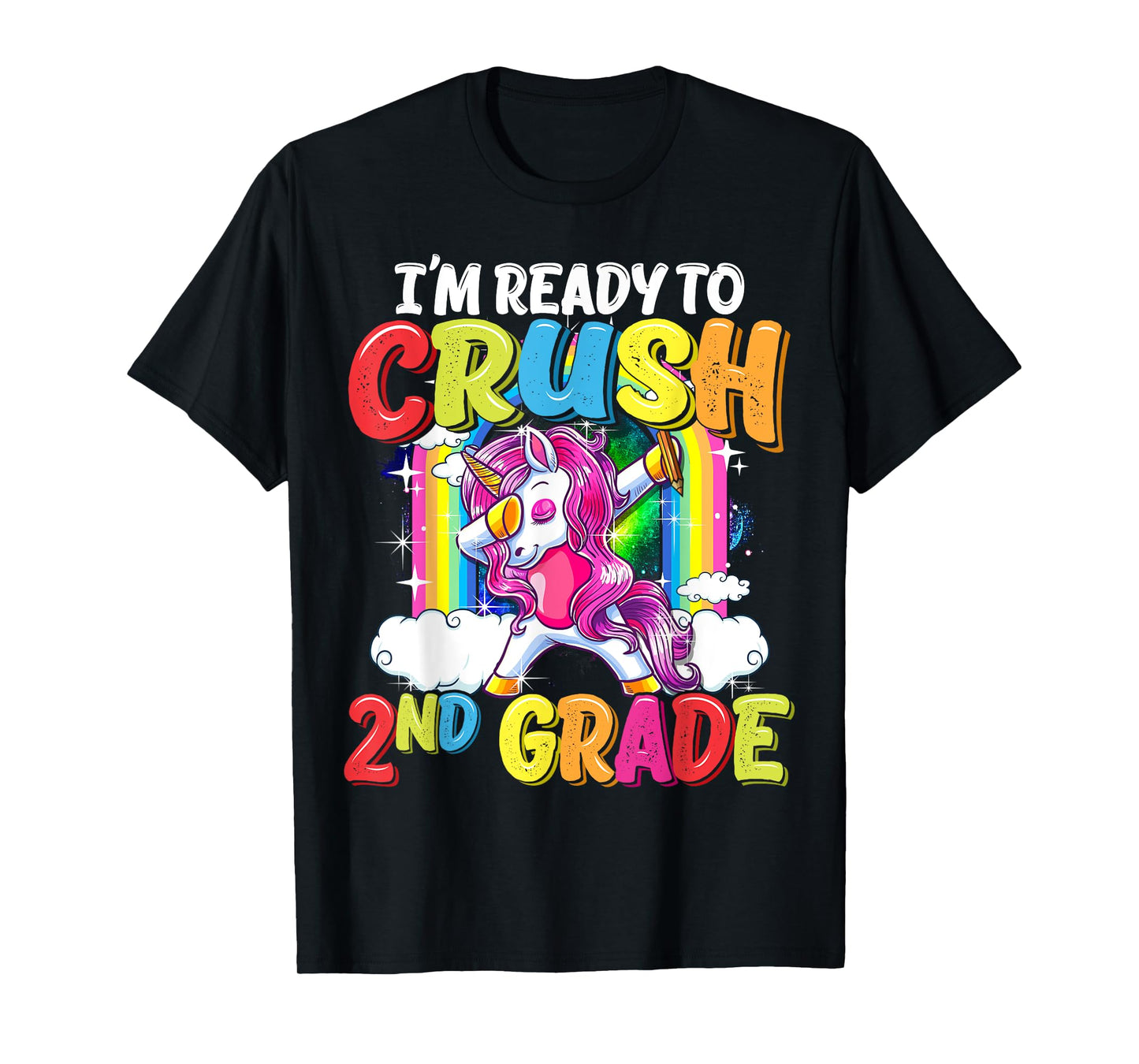 2nd Grade Dabbing Unicorn Back To School Girls T-Shirt