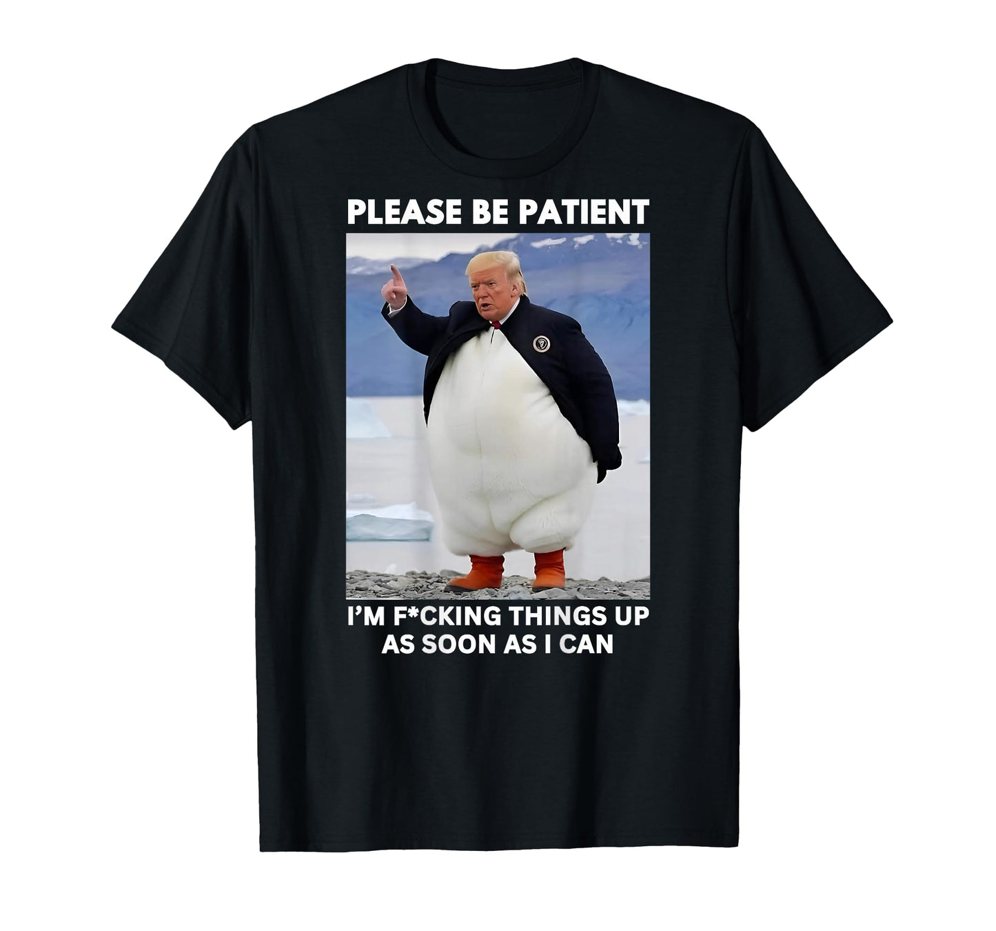 Penguins Against Tariffs Anti-Trump Protest HANDS OFF 2025 T-Shirt