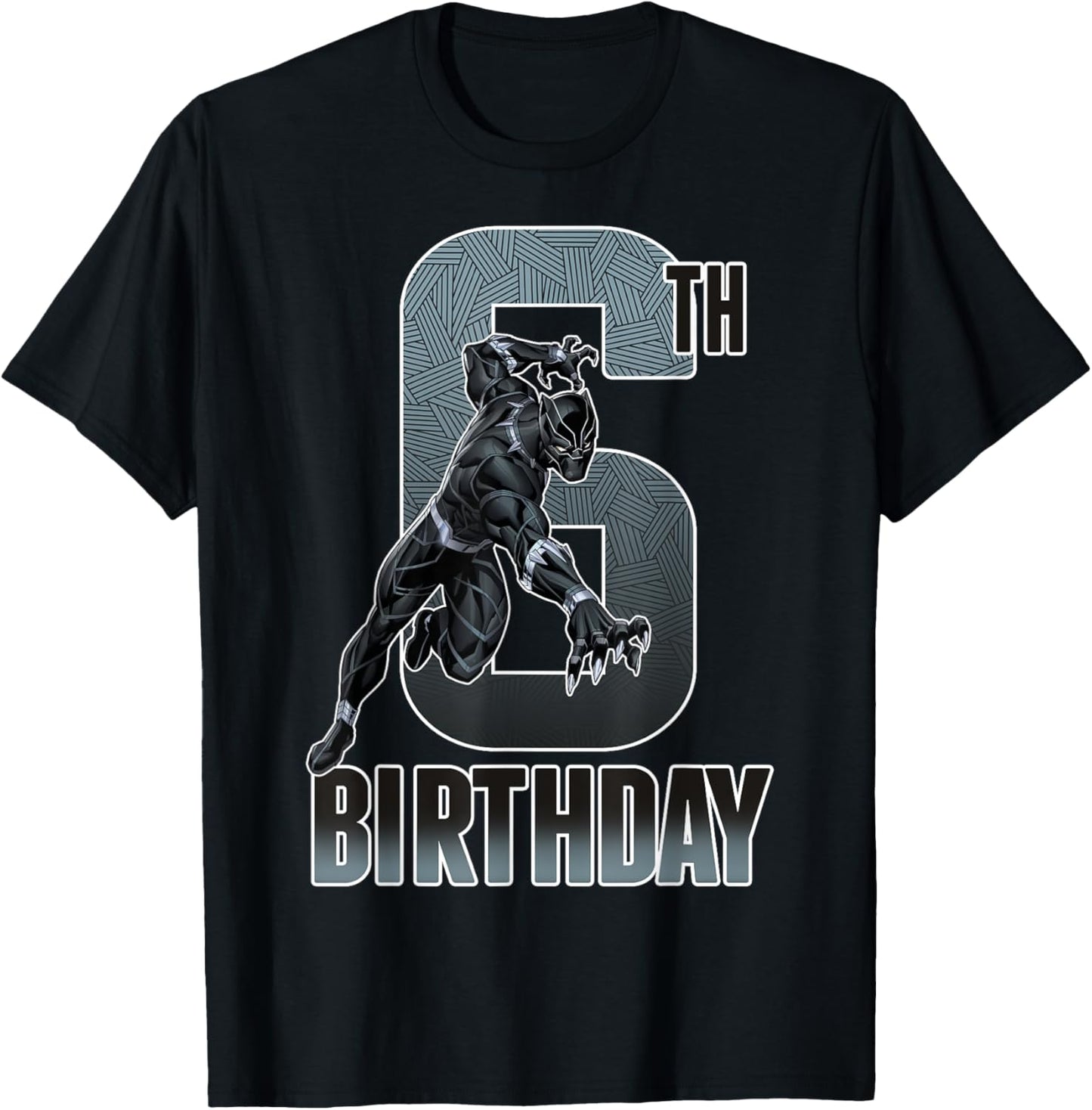 Marvel Comics Classic Avengers Black Panther 6th Birthday T-Shirt