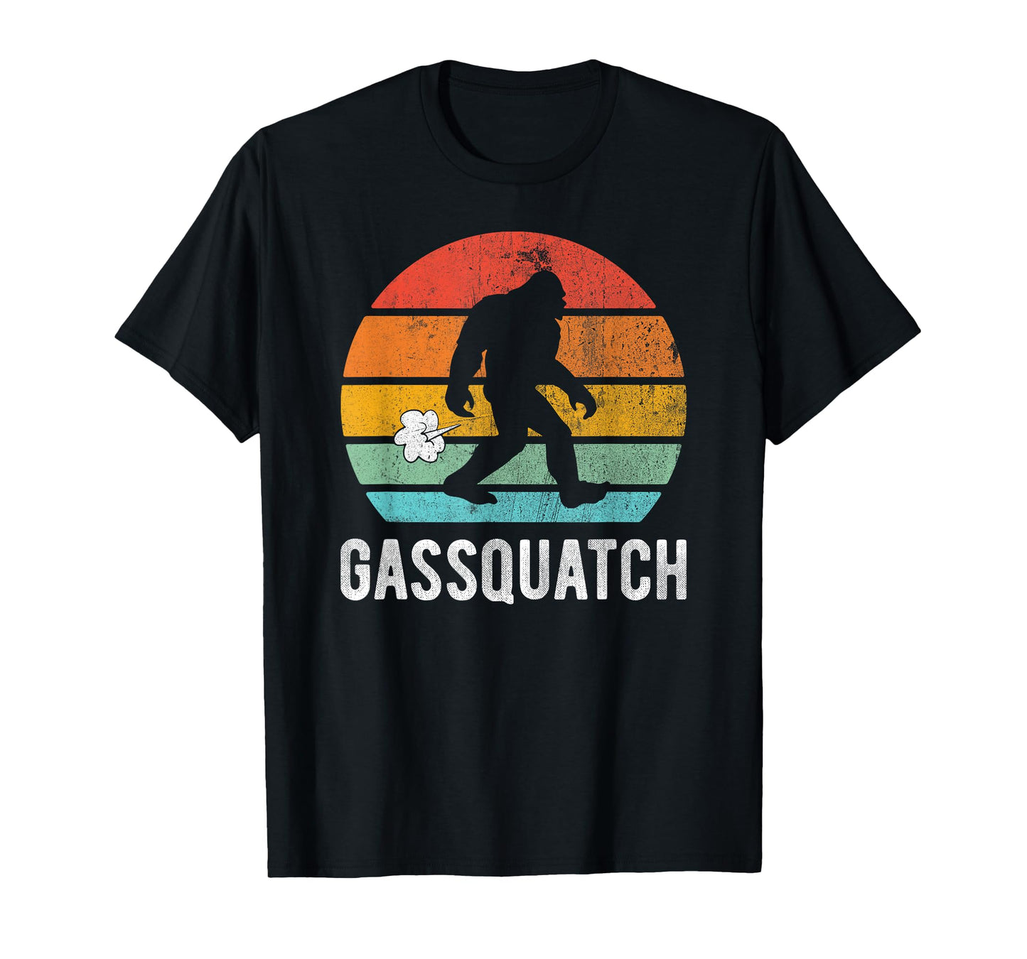 Gassquatch Funny Farting Bigfoot Sasquatch Fart Joke Pun T-Shirt
