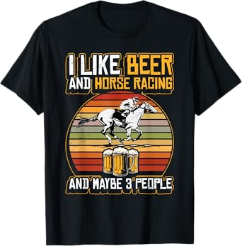 funny horse racing derby horse betting race horser owner T-Shirt