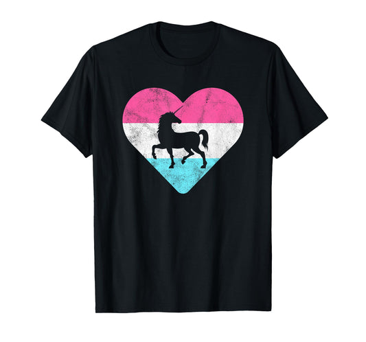 Retro Vintage Unicorn Gift for Women or Girls T-Shirt